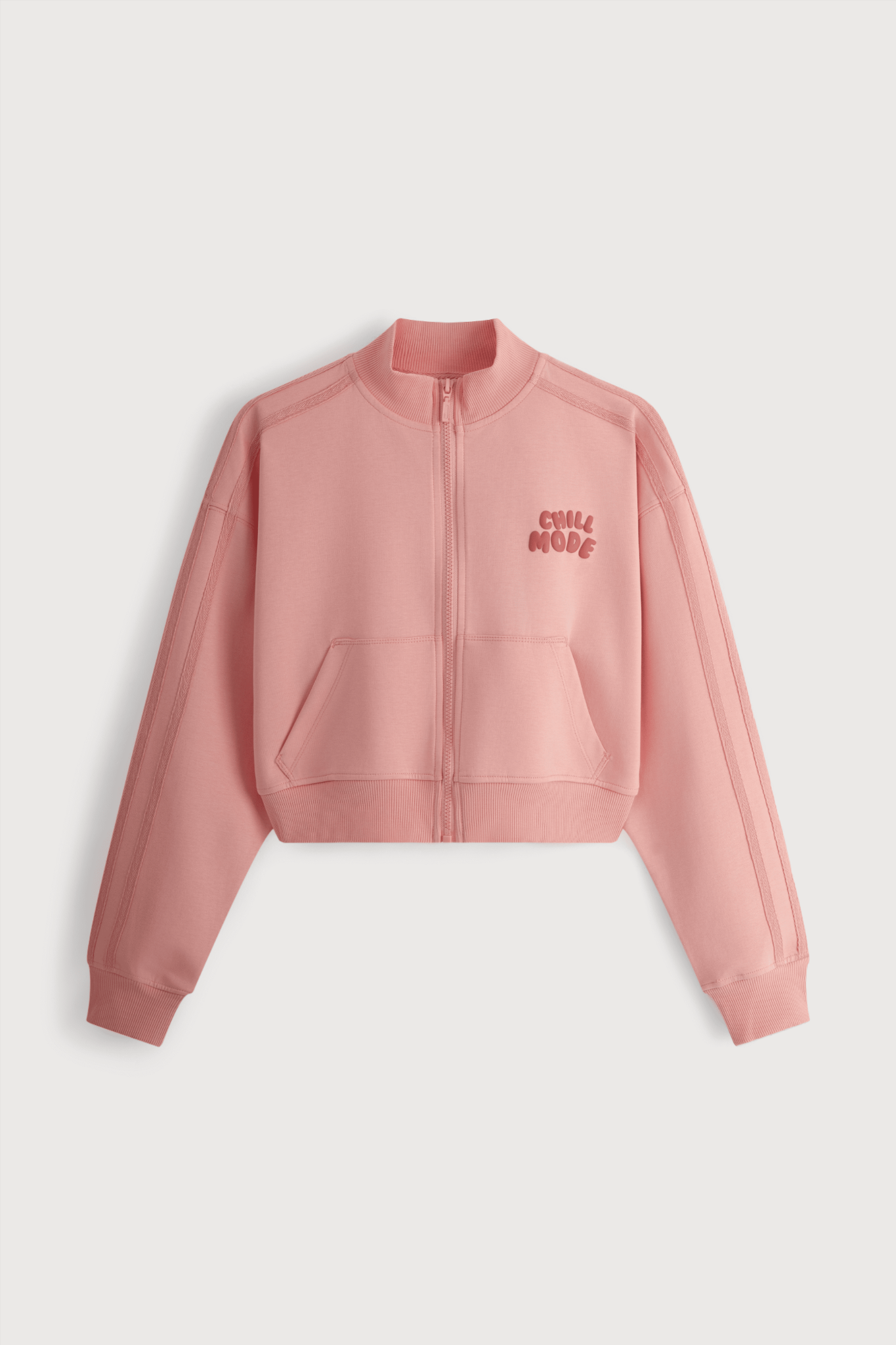 Áo cropped jacket Vera cotton spandex trơn in điểm - V0812