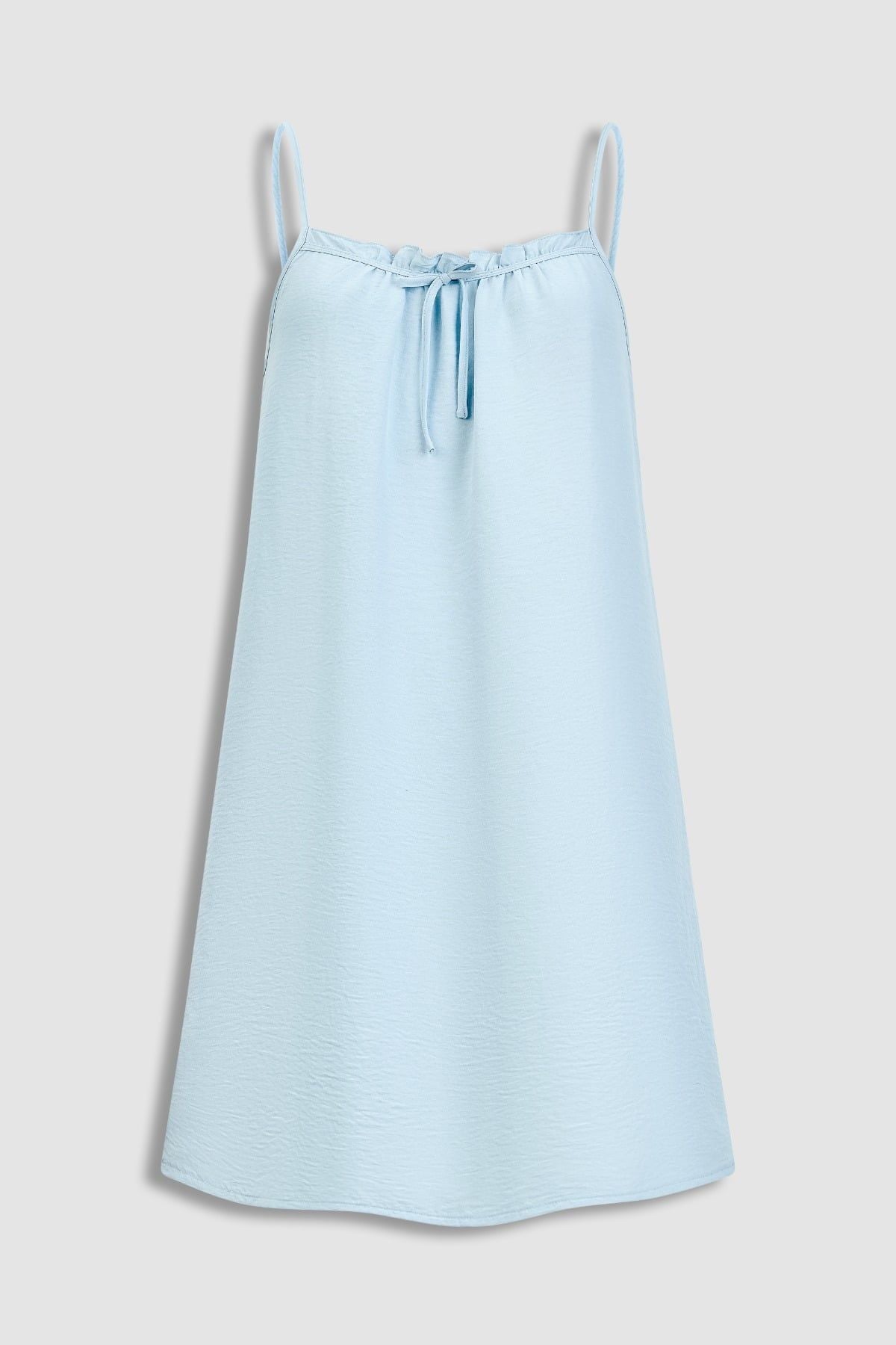 Đầm ngắn Misaki cotton nhăn trơn hai dây - M1118