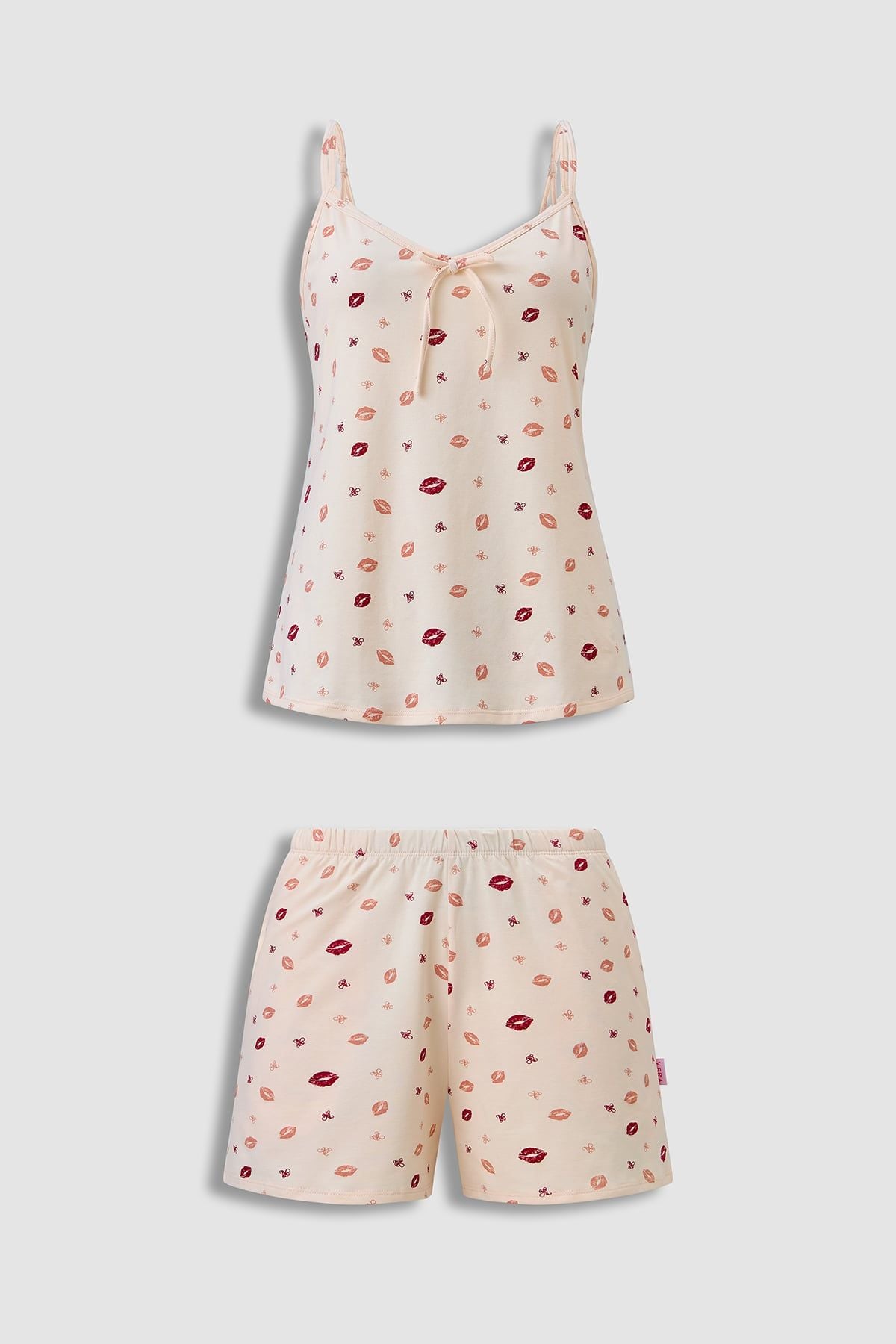 Bộ short nữ Vera cotton spandex in hai dây - V0836