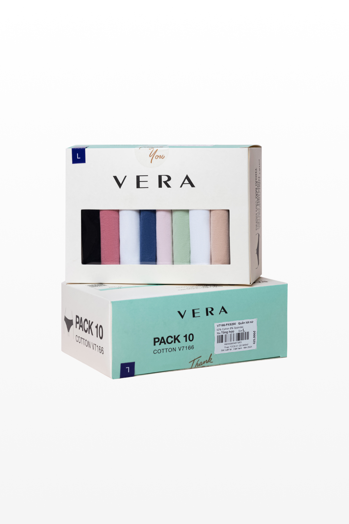 Quần lót nữ Pack Love VERA cotton - 7166/8397 (cạp thấp)