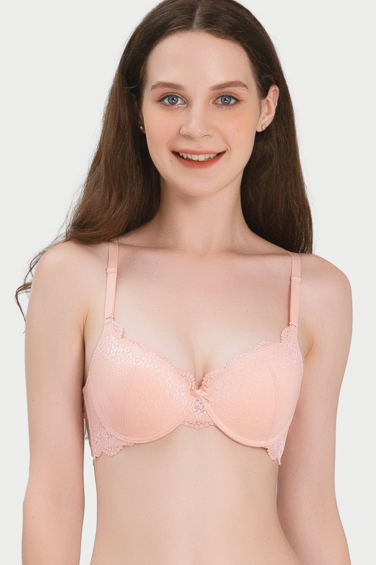 Áo ngực Misaki mút dày cúp ren phối dây lưng ren - 8310
