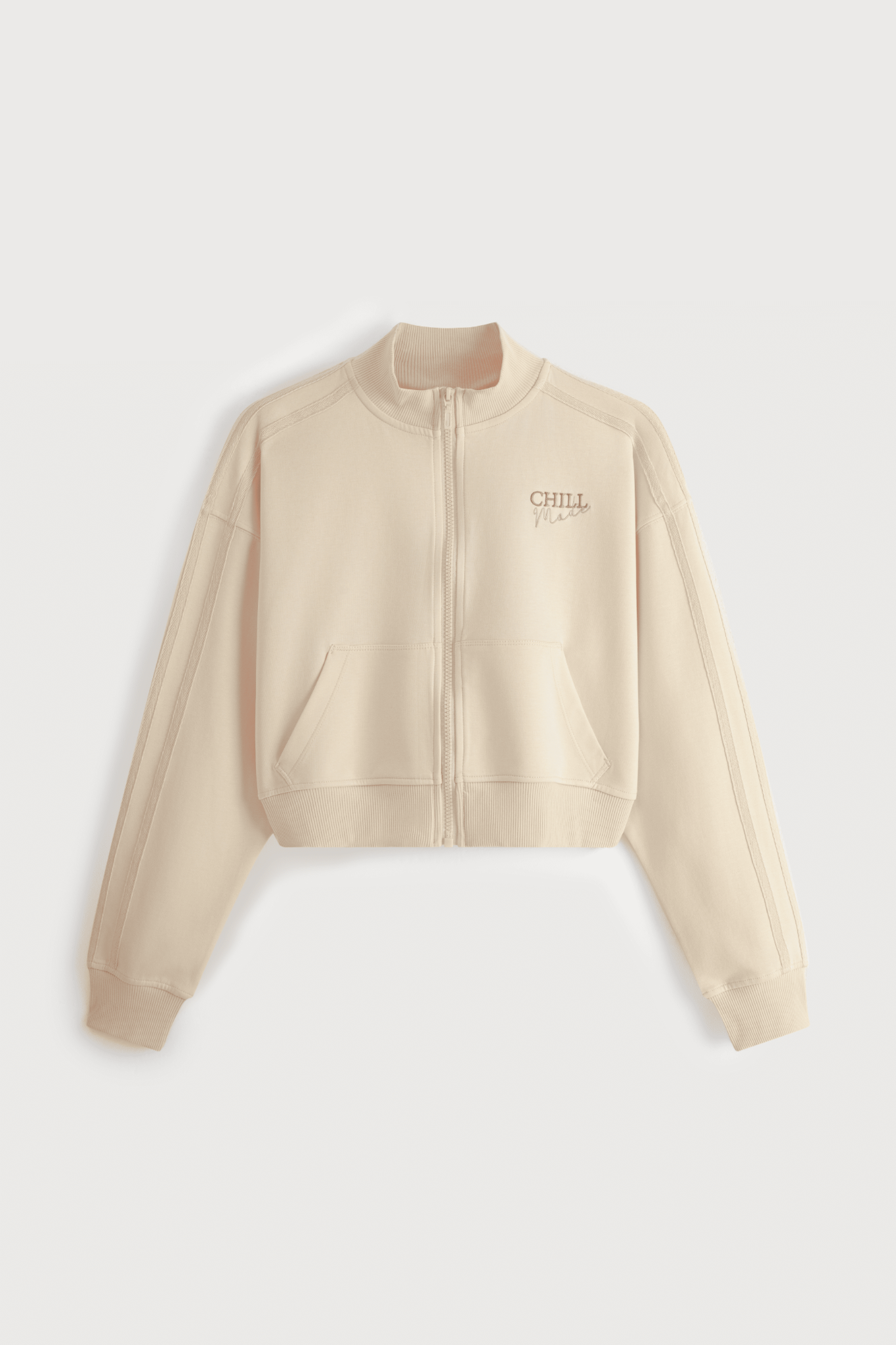 Áo cropped jacket Vera cotton spandex trơn in điểm – V0812