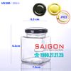 Hũ Vuông 280ml | Hũ Thủy Tinh Nắp Thiếc