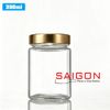 Hũ Vuông 380ml Nắp Thiếc Dày P72 | Hũ Thủy Tinh Nắp Thiếc