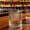 INS GS-105-2 - Ly Thủy Tinh INS Stripes Mark Rock Glass 350ml | Thủy Tinh Cao Cấ