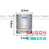 INS GS-105-2 - Ly Thủy Tinh INS Stripes Mark Rock Glass 350ml | Thủy Tinh Cao Cấ