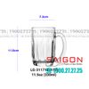 LG-311712(117) - Ly Thủy Tinh Lucky Lotus Mug 330ml | Nhập Khẩu Thái Lan