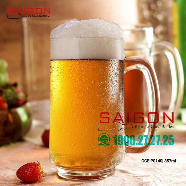 Ocean P00140 - Ly Thủy Tinh Ocean Playboy Beer Mug 357ml | Nhập Khẩu Thái Lan