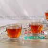 LG-300207/775505(755) - Bộ Tách Thủy Tinh Capuchino Lucky Audrey Cup Glass 190ml | Nhập Khẩu Thái Lan