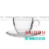 LG-300207/775505(755) - Bộ Tách Thủy Tinh Capuchino Lucky Audrey Cup Glass 190ml | Nhập Khẩu Thái Lan
