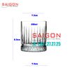 INS 5408H -  Ly Thủy Tinh INS Elysia Rock Glass 250ml | Thủy Tinh Cao Cấp