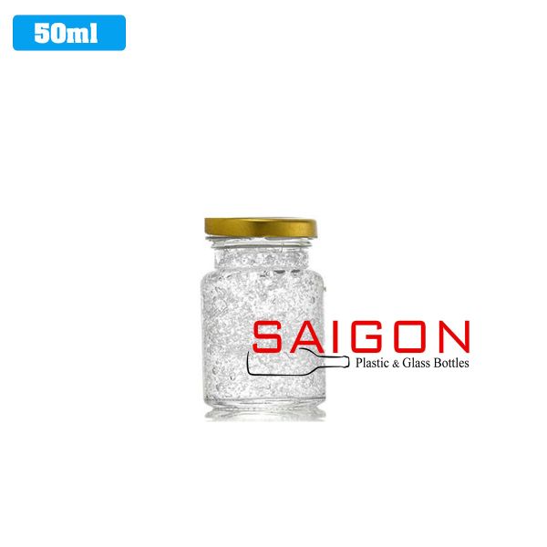 Hũ Yến 50ml | Hũ Thủy Tinh Nắp Thiết