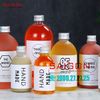 Chai Tròn Nước ép 500ml | Chai thủy tinh nắp nhôm