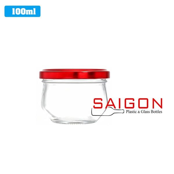 Hũ Thủy Tinh Sen Chén Đựng Yến 100ml