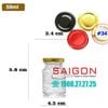 Hũ Yến 50ml | Hũ Thủy Tinh Nắp Thiết