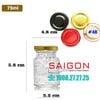 Hũ Yến 75ml | Hũ Thủy Tinh Nắp Thiếc