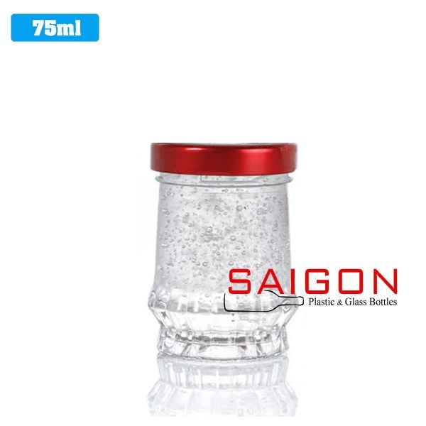 Hũ Thủy Tinh Sen Cao Đựng Yến 75ml