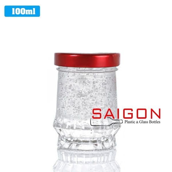 Hũ Thủy Tinh Sen Cao Đựng Yến 100ml