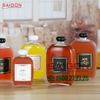 Chai Dẹp Nắp Nhựa 350ml | Chai thủy tinh nắp nhựa