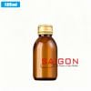 Chai Tròn Bầu Hỗ Phách 125ml  | Chai thủy tinh nắp nhôm