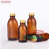 Chai Tròn Bầu Hỗ Phách 100ml  | Chai thủy tinh nắp nhôm