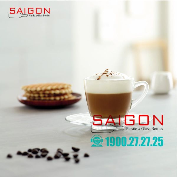 Ocean P01641 - Ly Thủy Tinh Ocean Kenya Cappuccino Cup 245ml | Nhập Khẩu Thái Lan