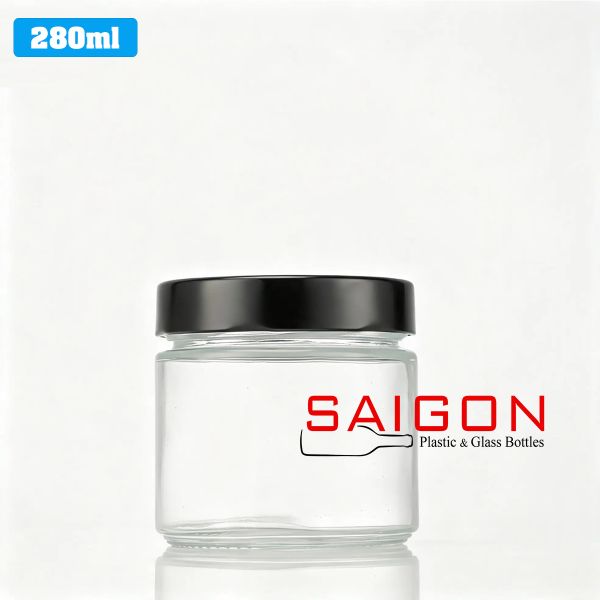 Hũ Trụ 280ml Nắp Thiếc Dày P82 | Hũ Thủy Tinh Nắp Thiếc