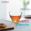 Ocean ( P00671+ P00640 ) - Bộ Tách Thủy Tinh Ocean Cosmo Tea Cup 200ml ( Đĩa + Tách ) | Nhập Khẩu Thái Lan