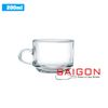 Ocean ( P00340+ P00271 ) - Bộ Tách Thủy Tinh Ocean Stack Tea Cup 200ml ( Đĩa + Tách ) | Nhập Khẩu Thái Lan