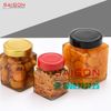 Hũ Vuông 380ml Nắp Thiếc Dày P72 | Hũ Thủy Tinh Nắp Thiếc