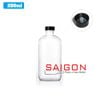 Chai Boston Trắng 250ml  | Chai thủy tinh nắp nhựa