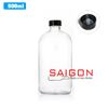 Chai Boston Trắng 500ml  | Chai thủy tinh nắp nhựa
