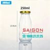 Chai Sữa Tròn 250ml | Chai thủy tinh nắp thiếc