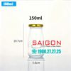 Chai Sữa Tròn 150ml | Chai thủy tinh nắp thiếc