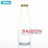 Chai Sữa Tròn 1000ml | Chai thủy tinh nắp thiếc