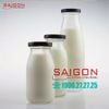 Chai Sữa Tròn 250ml | Chai thủy tinh nắp thiếc