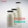 Chai Sữa Tròn 200ml | Chai thủy tinh nắp thiếc