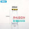Chai Sữa Tròn 200ml | Chai thủy tinh nắp thiếc