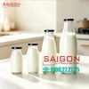 Chai Sữa Tròn 500ml | Chai thủy tinh nắp thiếc