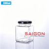 Hũ Vuông 280ml | Hũ Thủy Tinh Nắp Thiếc