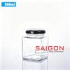 Hũ Vuông 380ml | Hũ Thủy Tinh Nắp Thiếc