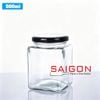 Hũ Vuông 500ml | Hũ Thủy Tinh Nắp Thiếc