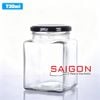 Hũ Vuông 730ml | Hũ Thủy Tinh Nắp Thiếc