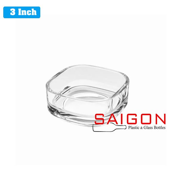 Ocean P03720 - Ly Thủy Tinh Ocean Verrine Shallow Bowl Glass 3'' | Nhập Khẩu Thái Lan