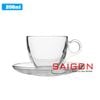 LG-300207.755 - Bộ Tách Thủy Tinh Capuchino Lucky Audrey Cup Glass 200ml | Nhập Khẩu Thái Lan