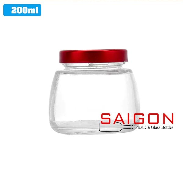 Hũ Thủy Tinh Sen Béo Đựng Yến 200ml