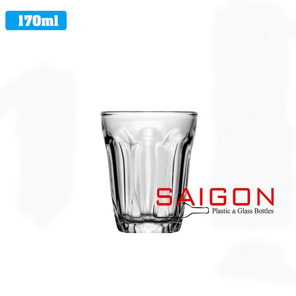 LG-100608(06) - Ly Thủy Tinh Lucky Lotus Rock Glass 210ml | Nhập Khẩu Thái Lan