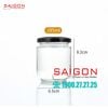 Hũ Trụ đáy bầu 195ml | Hũ Thủy Tinh Nắp Thiếc