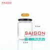 Hũ Trụ 240ml | Hũ Thủy Tinh Nắp Thiếc