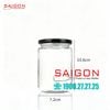 Hũ Trụ 350ml | Hũ Thủy Tinh Nắp Thiếc